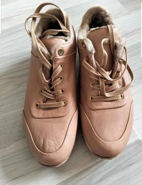 Botine  piele naturală Max Mara, mărimea 40, căptușite