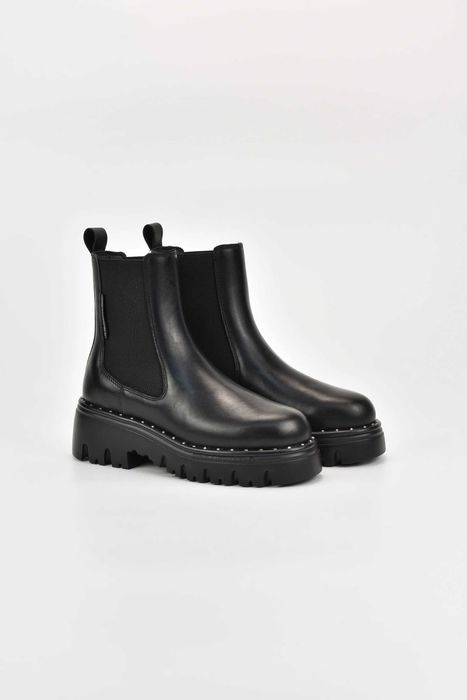 Дамски Боти Karl Lagerfeld KOMBAT Ankle Gore Boot 000 Black Lthr Women