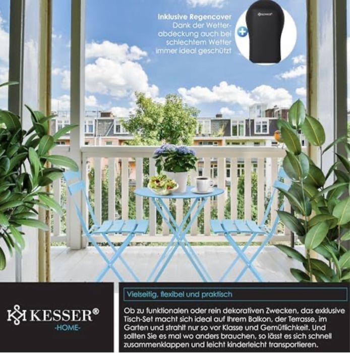 Kesser коплект маса с два стола -ретро стил