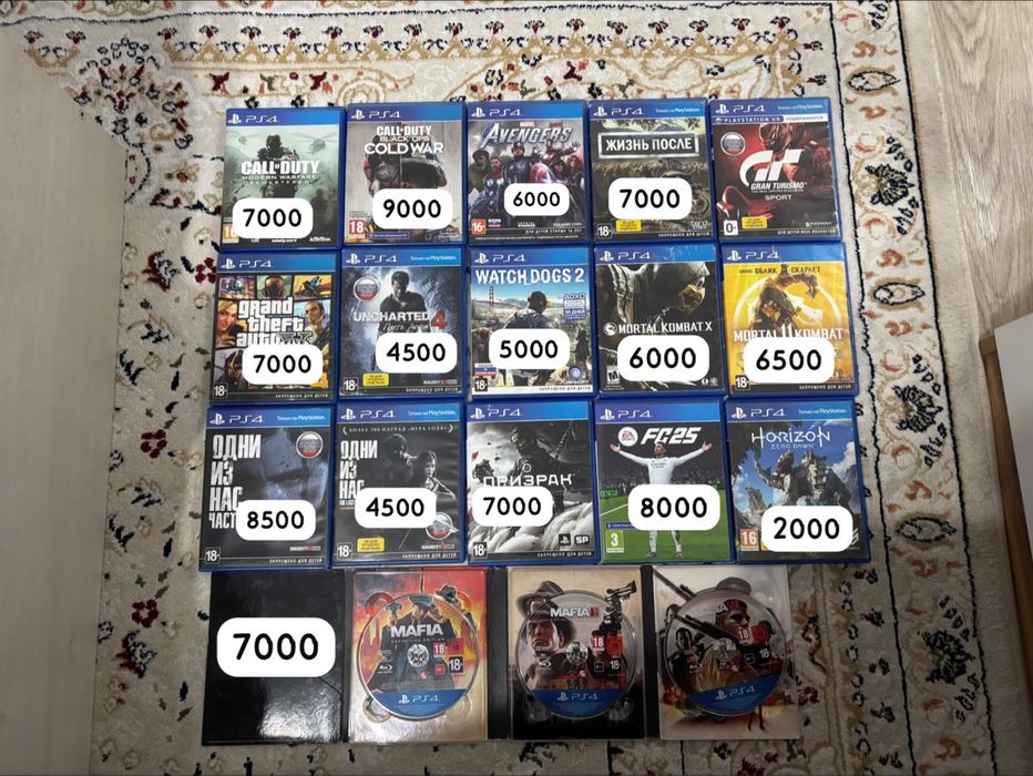 Продам игры пс 4 пс 5