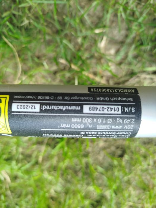 Trimmer iarba fara cablu Schepach nefolosit ix20