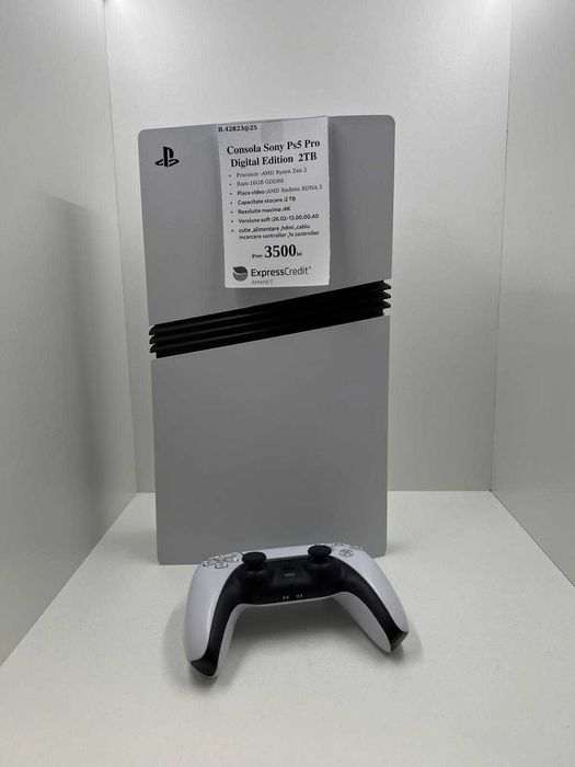 Consola Sony Ps5 Pro 2 TB  Digital Edition (Ag25 Belvedere B.42823) Garantie 2 ani!