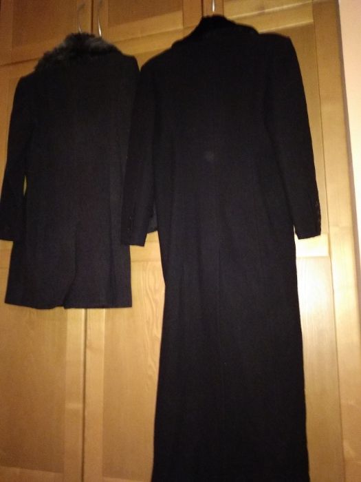 Дамско вълнено палто размер 44