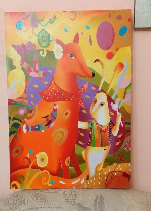 Пластик холст картины  СССР ковер