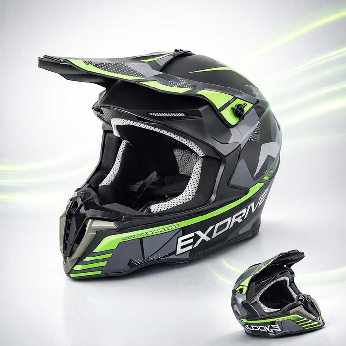 Кросова каска EXDRIVE, Full Face, DOT Сертификат, Размер: XL