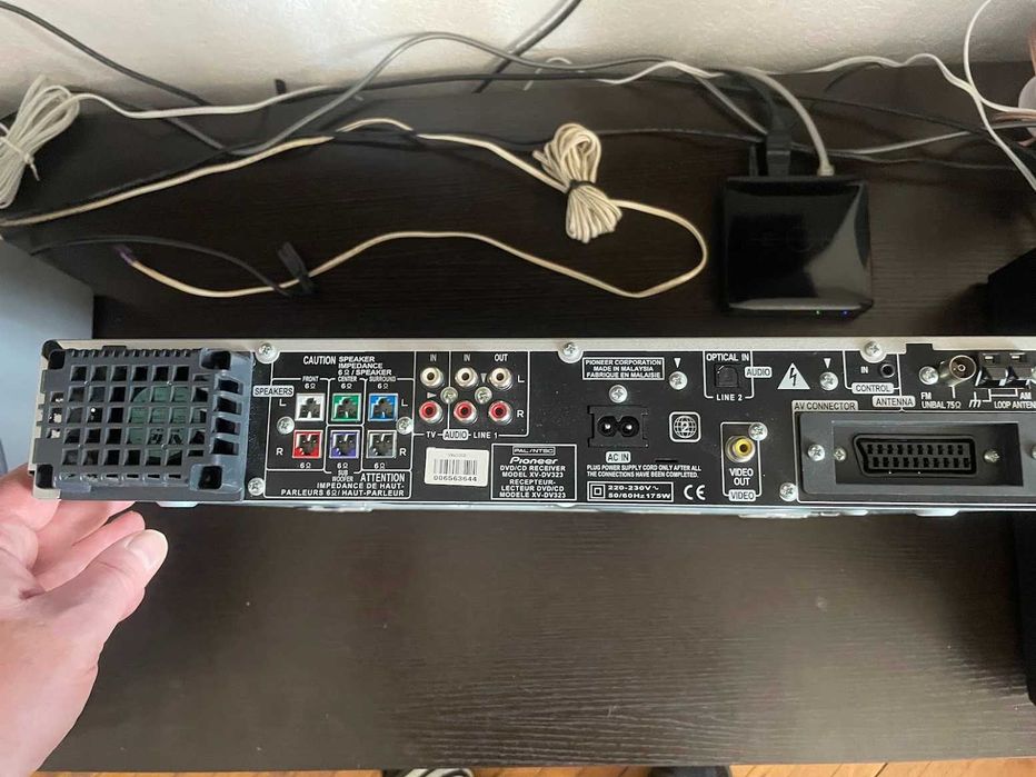 Продавам домашно кино Pioneer xv-dv323 dvd/cd AV receiver 5.1