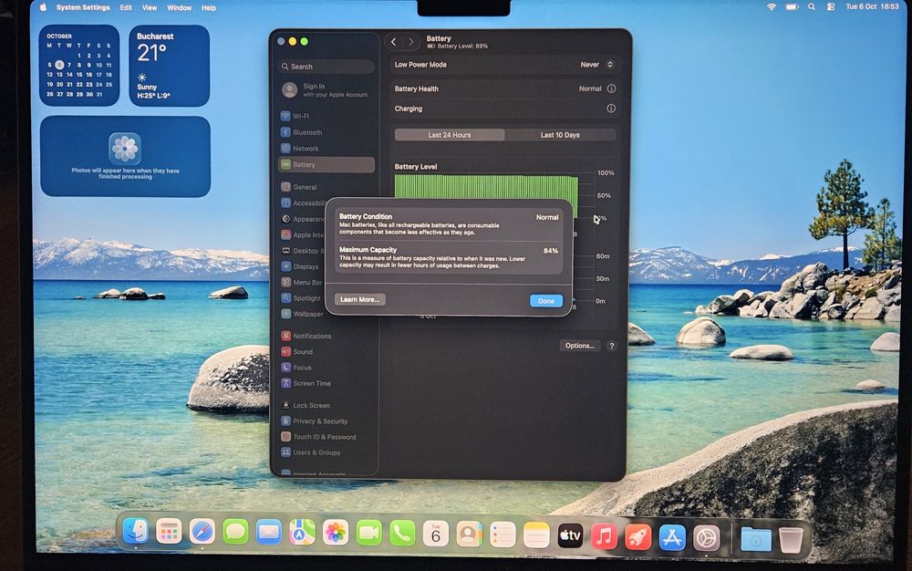 MacBook M1 Pro 16" 2021, 16GB ram, 500GB stocare