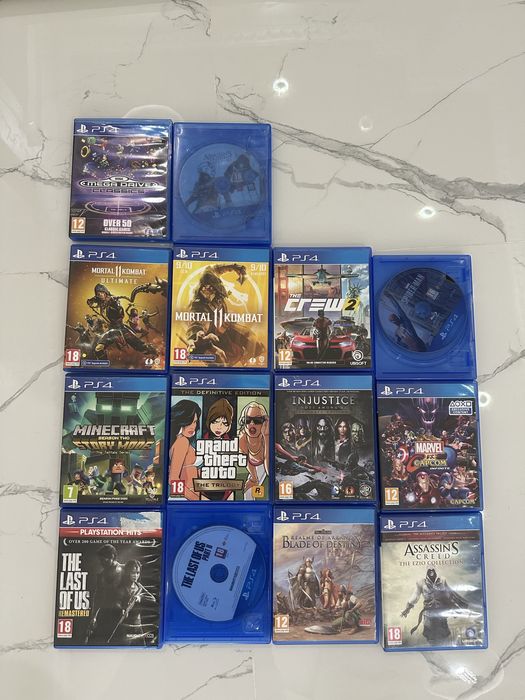 игри за  Ps4   За индивидуални покупки на игри, можете да ни пишете съобщение, за да попитате за цената. Цена за покупка на едро е 550€