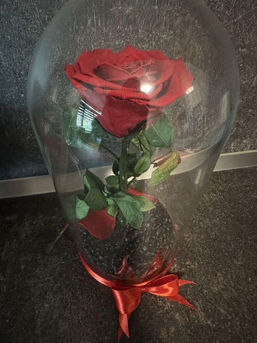 Вечна роза в стъкло