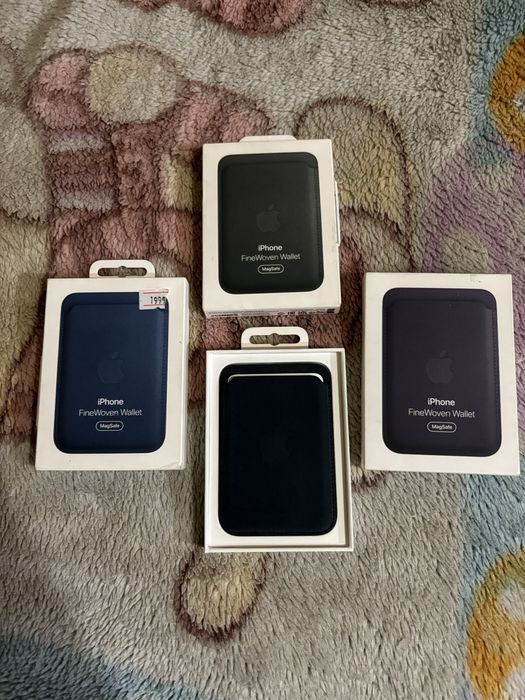 Чехол Apple Leather MagSafe iPhone 14 midnight