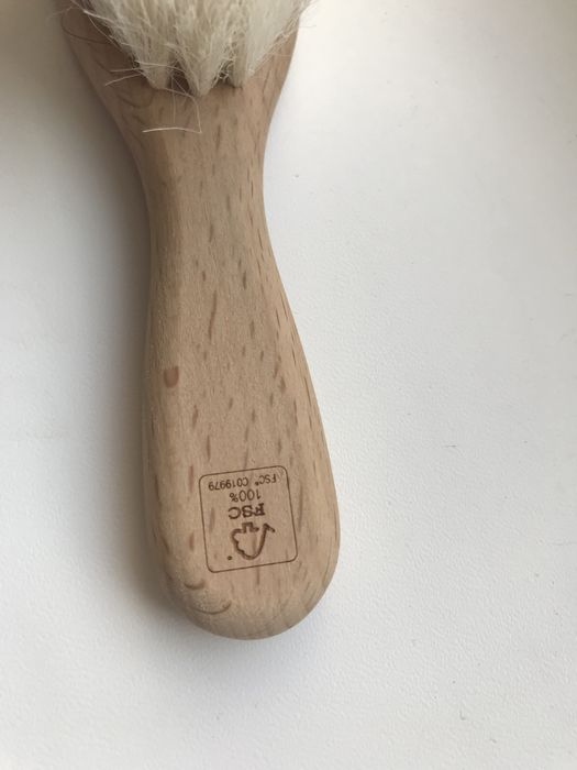 Perie din par de capră 100% pentru bebeluși