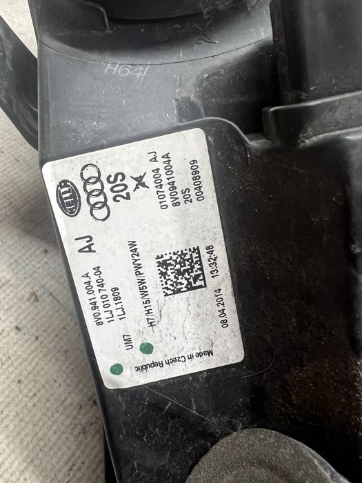 far dreapta halogen audi a3 8v - benzina 2014