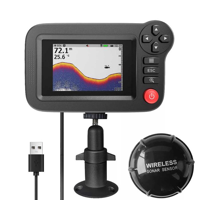 Sonar Lucky Fish Finder XF08 Color , wireless  , raza 200 metri -Nou