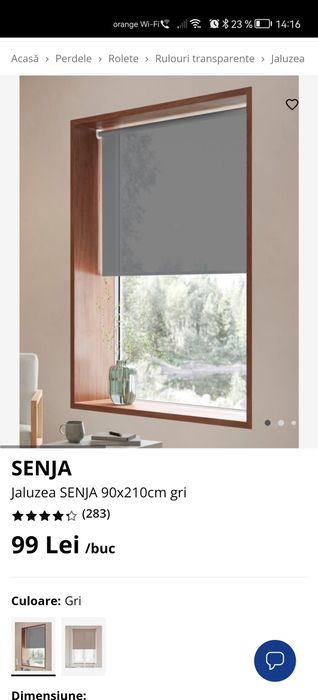 Set 4 buc Jaluzele SENJA jisk