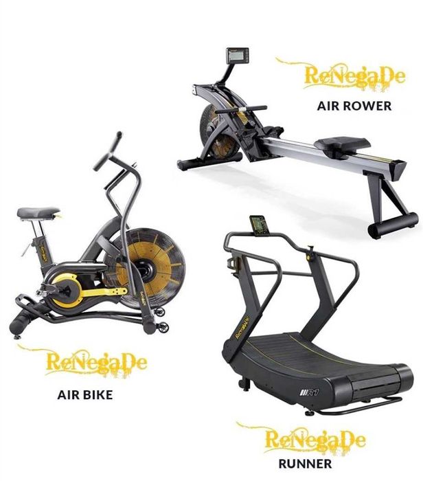 Сет Кардио Машини - Гребен Тренажор / Пътека / Фитнес Колело / Кросфит