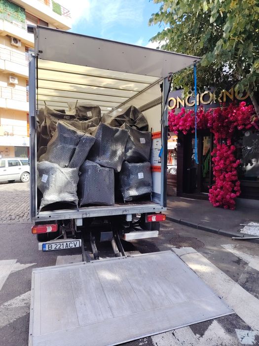 Transport dubă cu lift transport marfă mutari mobila bagaje transport obiecte grele mutari relocări sedii de firma transport Ikeai