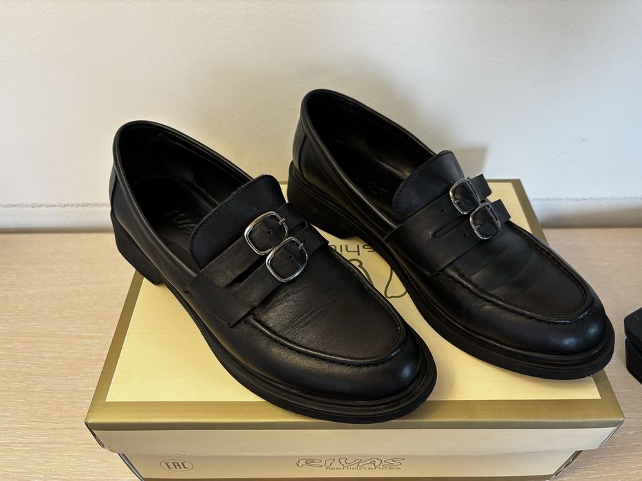 Дамски Кожени Мокасини Ествествена Кожа Rivas