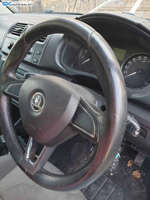 Volan Piele in 3 Spite FARA Airbag Skoda Fabia 2 FL Facelift 2010 - 2015 [1561]
