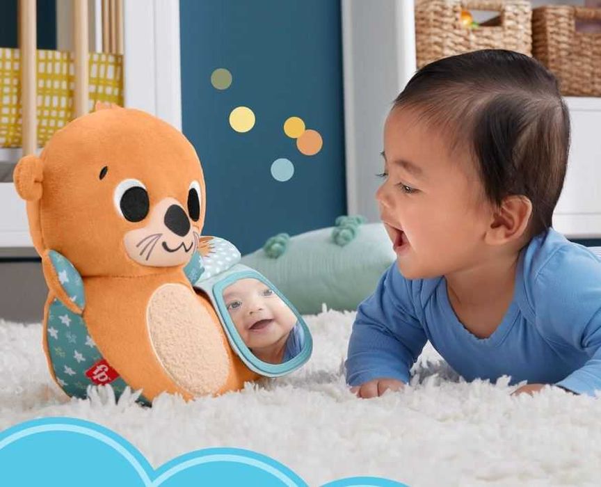 Нова играчка- Fisher-Price Видра за игра по корем 2-в-1