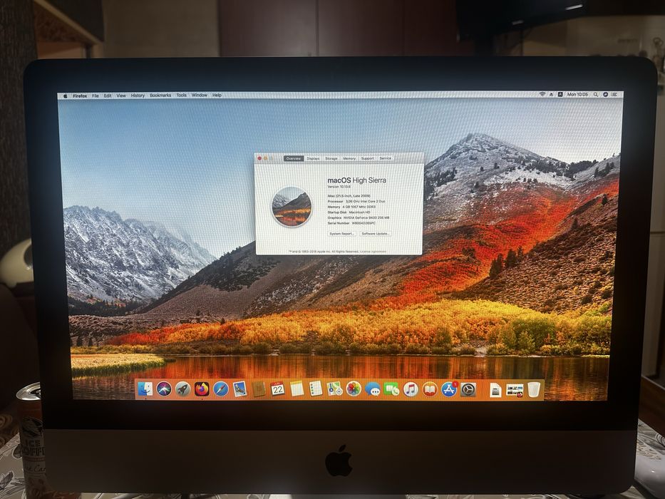 Imac 21.5” high siera os