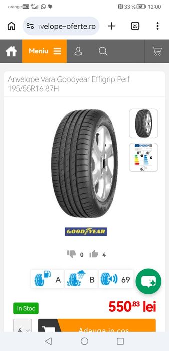 Vand anvelope de vara noi