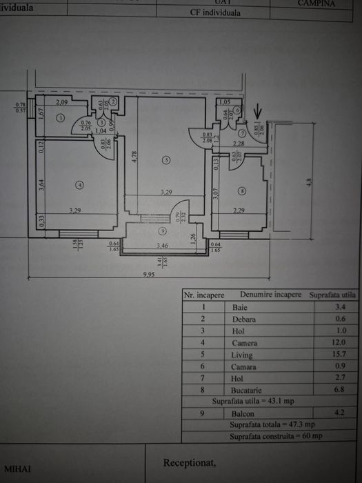Apartament 2 camere ultra-central Campina