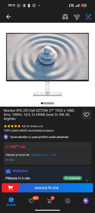 Monitor IPS LED Dell S2725H 100hz