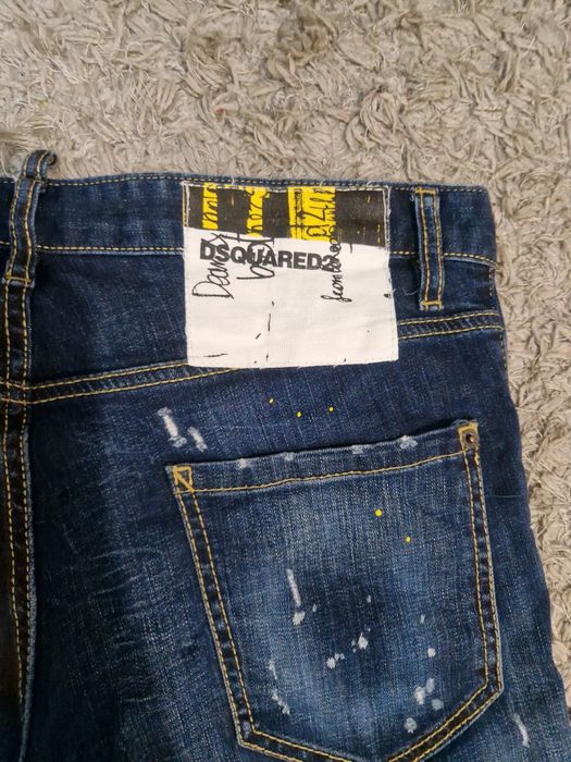 Dsquared2 blugi originali, marimea 48, straight fit dark blue