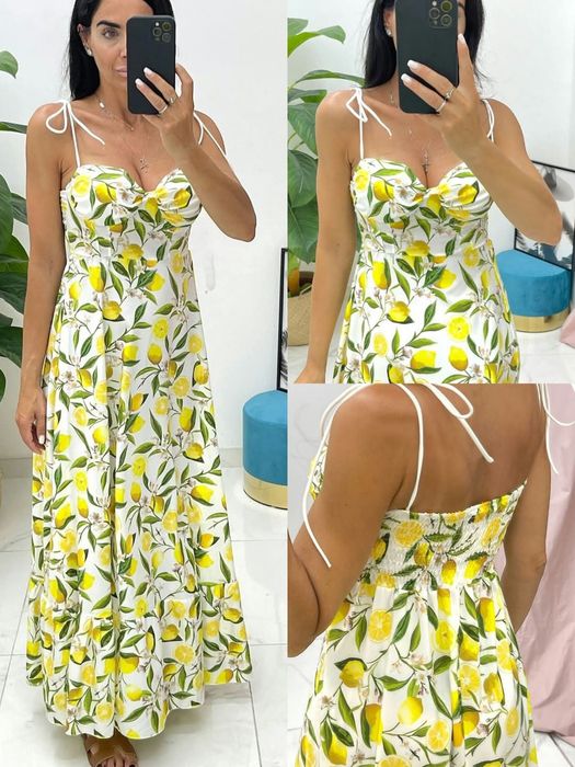 Рокля с череши и лимони