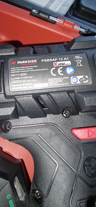 Parkside Акумулаторен винтоверт PARKSIDE  12V, 45Nm, с ударник с батерия и зарядно!