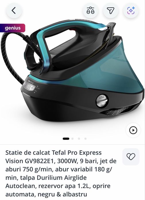 Statie de calcat Tefal Pro Express Vision GV9822E1