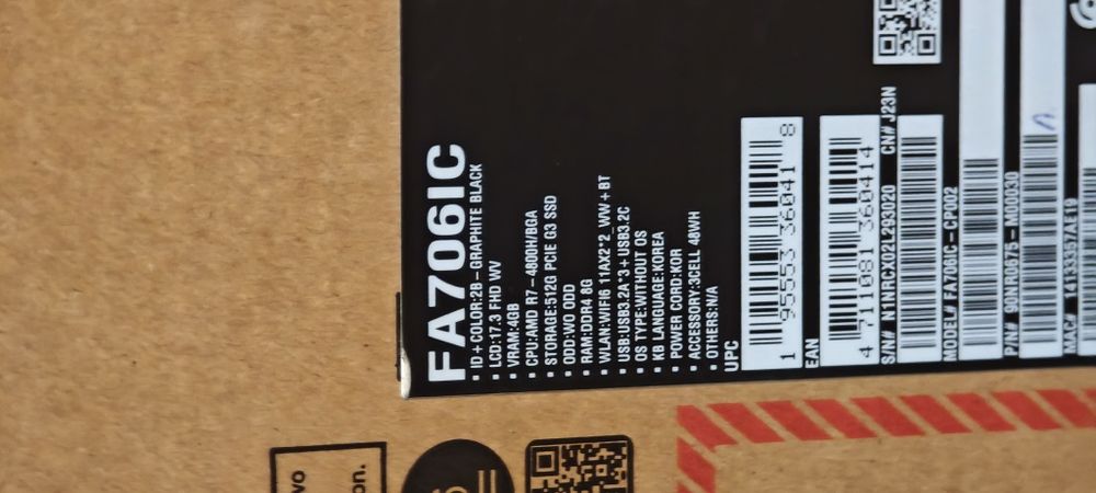 ASUS tuf a17 Ryzen 7 Rtx 3050