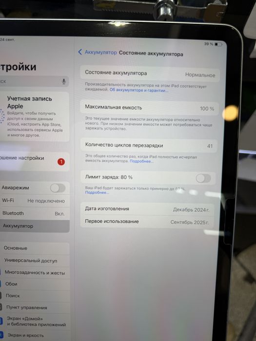 iPad Air 6 M2 256/100%