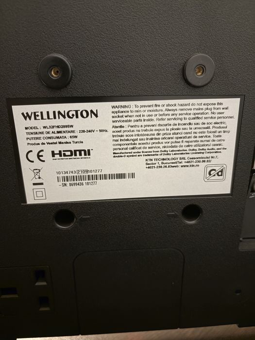 Телевизор Wellington 32”