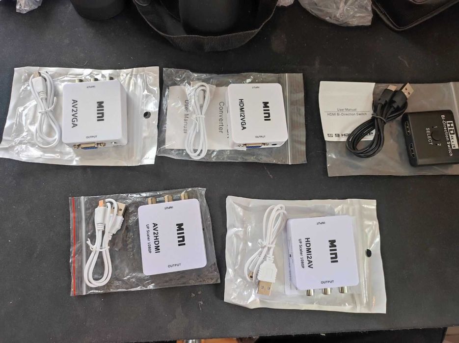 Продават се различни активни / пасивни видео конвертори / адаптери