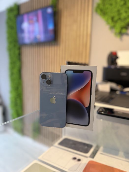 **ATS GSM**iPhone 14 128Gb Blue/Baterie100%/Fact+Gar