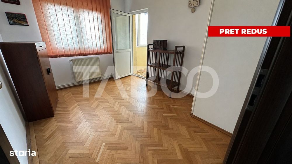 Apartament 4 camere etaj intermediar cu pivnita zona Strand Sibiu