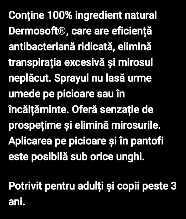 Spray pt picioare