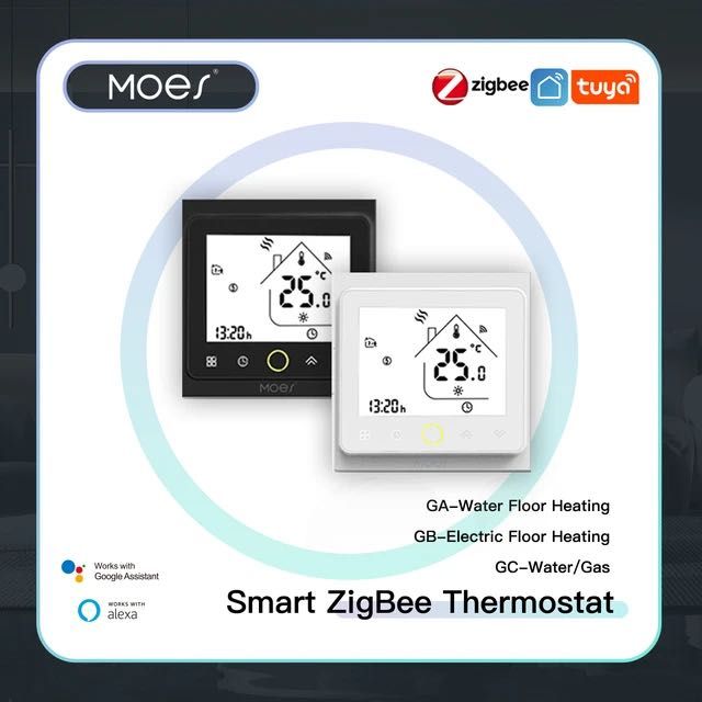 Moes wi fi термостат бял 3А, 5А, 16А