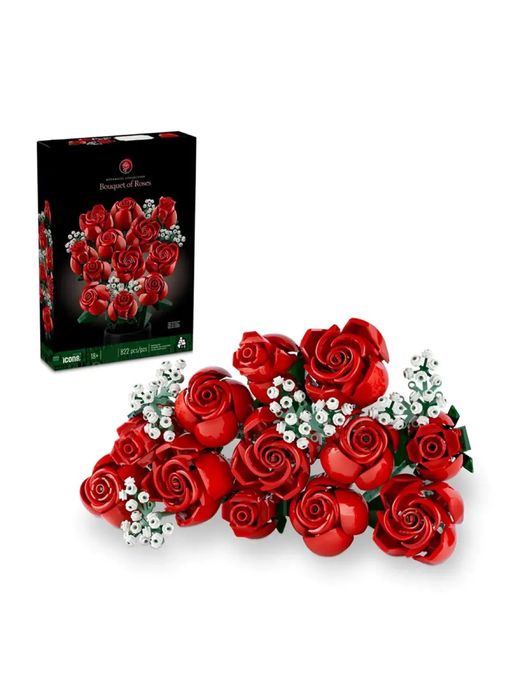 Конструктор Botanicals Букет роз 822 детали