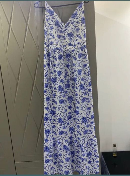 Rochie lunga cu flori plus o rochița