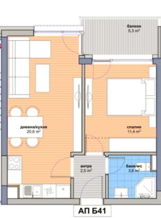 Продава се Двустаен апартамент в София, Малинова долина - 64 кв.м за 1746 €/кв.м - Снимка #6