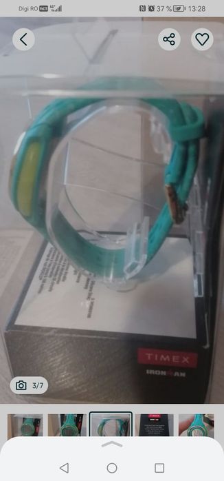 Ceas copii original Timex, nou în cutie, brățară de silicon, 
Preț mag