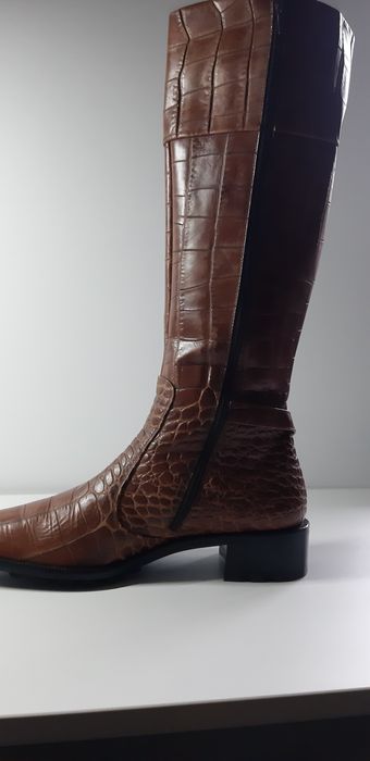 Cizme damă piele crocodil  (7 1/2)