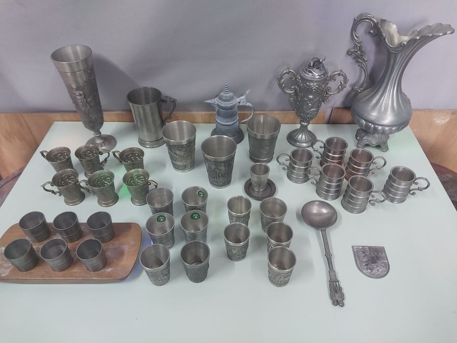 посуда старинная оловянная