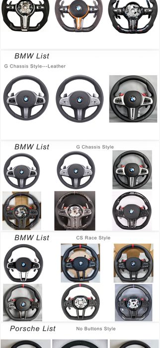 Волани за BMW Steering Wheel BMW Carbon Alcantara Rev Display AMG Mercedes Audi Rs M competiton