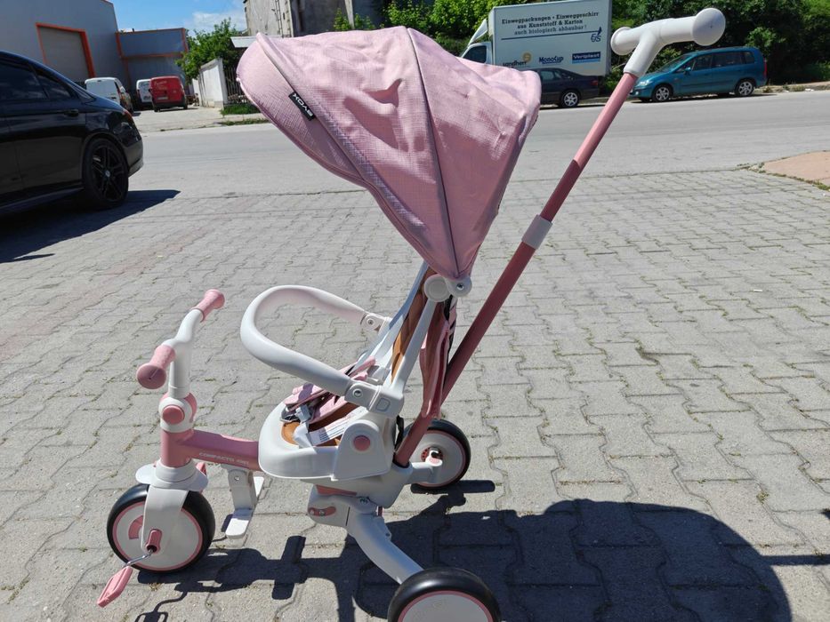 BYOX Детска триколка COMPACTO 4в1 розов