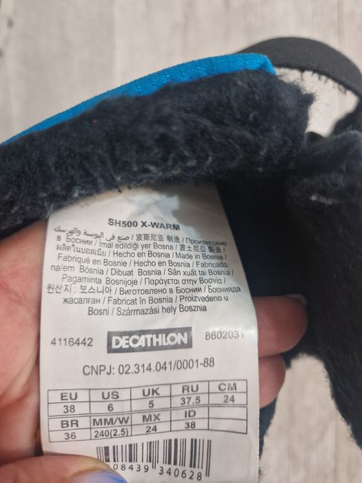 Cizme impermeabile călduroase Quechua marimea 38