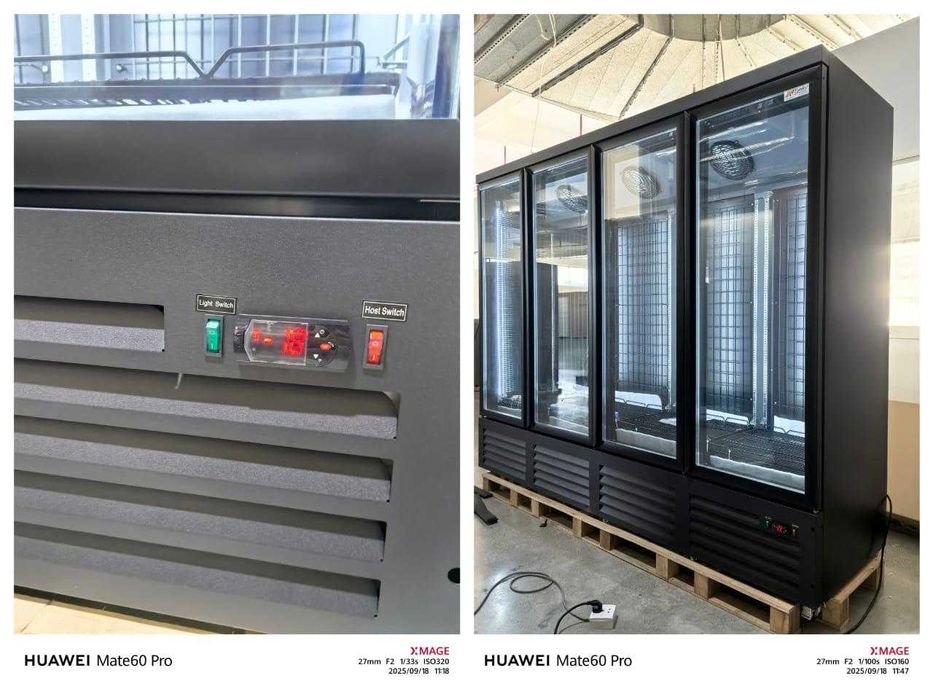 Vitrina verticala refrigerare cu 4 usi Full Glass / 250 cm / STOC NOU