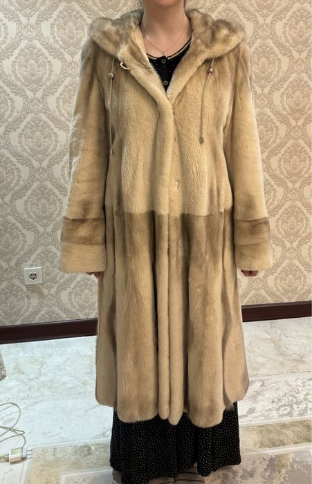 Шуба норковая длинная